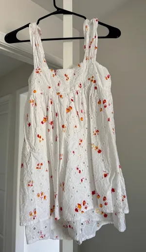 Urban Outfitters Eyelet Romper thumbnail 1