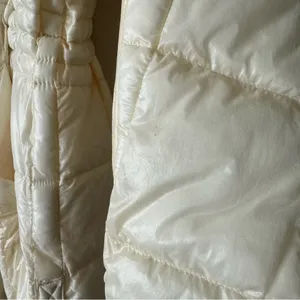 Free People Movement Patricia Packable Poncho Puffer Coat Drawstring White Large thumbnail 13