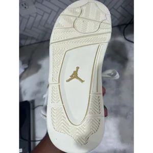 Nike Air Jordan 4 Retro White Gold Women’s 9 AQ9129-170 2024 OG Basketball thumbnail 7