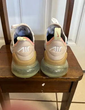 Nike Size 8 Air Max 270 White Sanddrift lace up sneakers. Designed for Running thumbnail 6