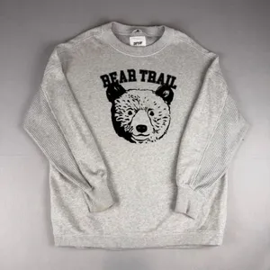 Vintage Aerie Bear Trail Graphic Sweatshirt Crewneck Sz S thumbnail 1