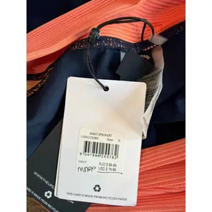 THE UPSIDE Shakti Spin Biker Short Navy Orange Womens Size Small thumbnail 9