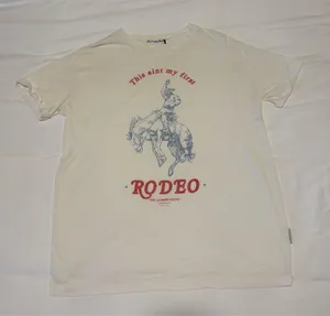 The Laundry Room- First Rodeo - Oversized Tee - White thumbnail 4