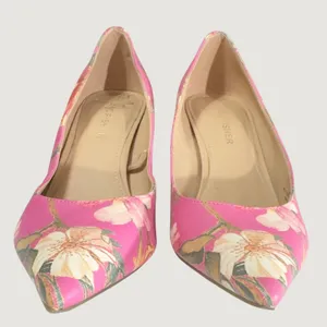 3204 | Marc Fisher Abode2 Floral Pointed Toe Kitten Heel Pumps Pink Women 5.5 thumbnail 7
