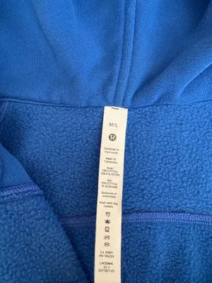 Lululemon Scuba Oversized Half-Zip Hoodie Blazer Tone Blue M/L thumbnail 5