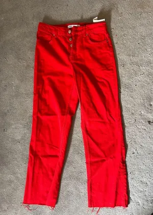 Zara mid rise straight jeans thumbnail 2