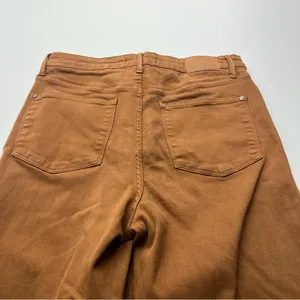 Judy Blue High Rise‎ Control Top Wide Leg Crop Jean Camel Brown Size 13 / 31 thumbnail 14