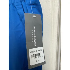 Butter-Soft Stretch‎ FLXTEK+ Royal Blue Scrub Pants Size Petite Large NEW thumbnail 3