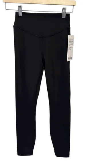 Lululemon Wunder Under Smooth Cover Tight Sz 4 25" Black NWT thumbnail 1