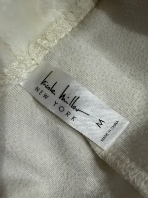 Nicole Miller Cream Embossed Paw pattern lounge pants - Size Medium. Super cute & soft & gently used & very good condition. Measurements approximately 15” waste not fully stretched out from elastic waste band x 39” long x 11” rise. Non-smoking home m. Priced to sell at as is condition. Don’t like my price make reasonable offer! thumbnail 3