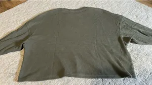Abercrombie Top Long Sleeve Waffle Knit thumbnail 4