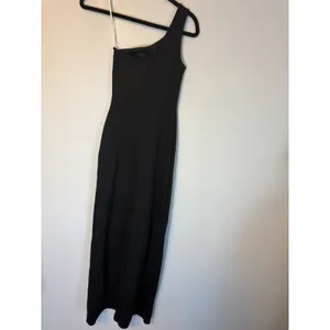 Lulus Good Times Only Black One-Shoulder Maxi Dress XS NEW thumbnail 5