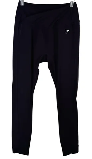 Gymshark Crossover Leggings High Waisted Athletic Purple Plum‎ Small 25" thumbnail 1