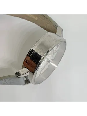 Olivia Burton London watch 3D bee dial 34mm stainless steel gray leather running thumbnail 10