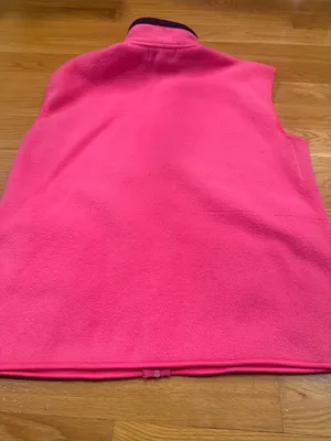 GoGo sports fleece hot pink cape cod women’s vest size large . thumbnail 6