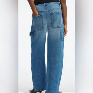 SCOOP Womens Baggy Carpenter Jeans Size 8 Distressed Adjustable Waist New thumbnail 7
