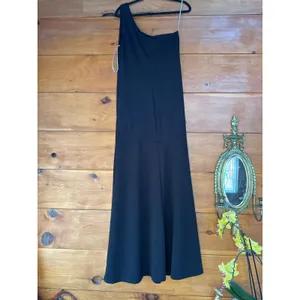 Lulus Mesmerizing Energy Black Cutout One-Shoulder Mermaid Maxi Dress Size M thumbnail 5