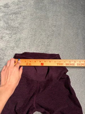 Alo yoga goddess Ribbed Leggings maroon burgundy small thumbnail 3