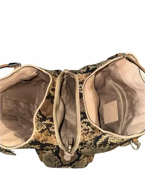Coach Madison Phoebe 2 Tone Python Embossed Shoulder Bag w. 2 tags  Gold+ 2014 thumbnail 8