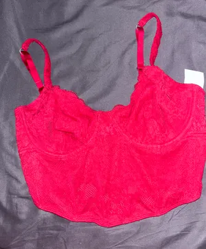 Hollister Red Lace Bustier thumbnail 1