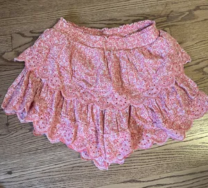 American Eagle S Pink Floral Skort/Skirt thumbnail 2