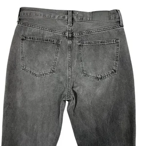 PISTOLA Alexa High Rise Flare‎ Jeans 28" Black Split Hem Goth Grunge Minimalist thumbnail 10
