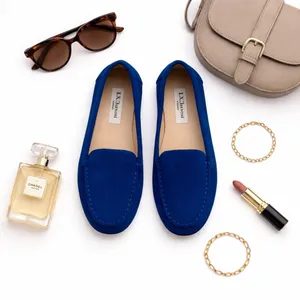 L.K. Bennett Blue Suede Loafers Moccasins Flats Made Italy Women's Size 36 NWOT thumbnail 10