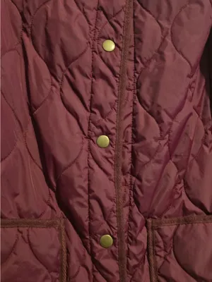 St. John's Bay Quilted Wine-Red Puffer Jacket thumbnail 5