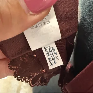 Aerie Maroon Red Lace‎ Bra Bralette Padded Adjustable Ruffle 38DD thumbnail 7