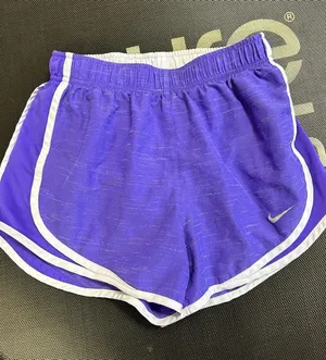 Nike Women’s Purple Running Shorts with White Trim thumbnail 1
