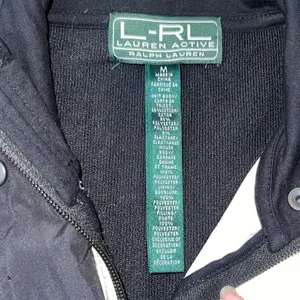 L-RL‎ Ralph Lauren Active Womens Quilted Front Zip Up Jacket Black Cream Medium thumbnail 3