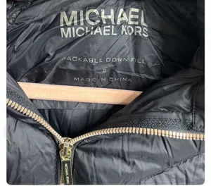 Michael Kors black jacket chevron quilted puffer jacket thumbnail 4
