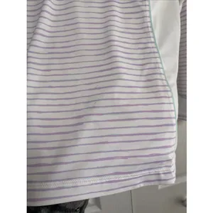 Peter Millar Striped 1/4 Zip Pullover Womens Size M White Lavender Golf Athletic thumbnail 5