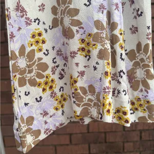 Free People Can't Take My Eyes Off Of You Flared Pants Floral Beige Size Large thumbnail 6