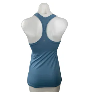 Lululemon Women's Blue Racerback Yoga Running Workout Athletic Tank Top Size 0 thumbnail 4