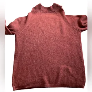 NAKEDCASHMERE Cold Shoulder Rust Brown Cashmere Sweater - Size Small thumbnail 7