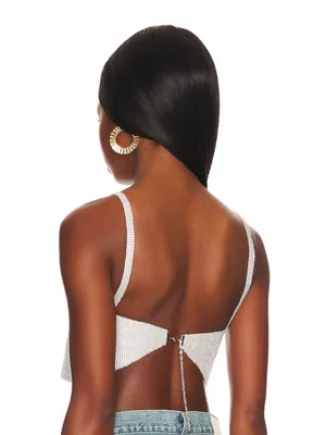 OW Collection Gloria Top in Silver Fox Size XS thumbnail 4