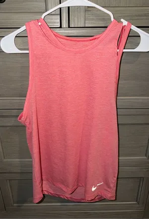 Nike Coral-Pink Athletic Tank Top thumbnail 1