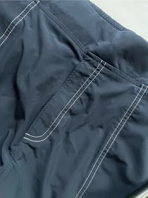 Athleta Dark Blue Jogger Track Pants with Contrast Stitching Size 16 thumbnail 4