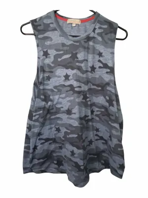 PJ Salvage Women's Blue Camo Print Jogger Pants and Matching Tank thumbnail 7