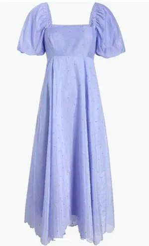 NWT Hill House Tuckernuck Matilda Organza dot midi dress Hyacinth small thumbnail 1