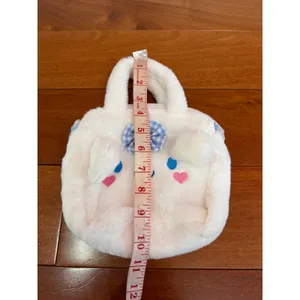 Sanrio Cinnamoroll Crossbody Bag Girls White Faux Fur‎ Plush Handbag Small 8in thumbnail 5