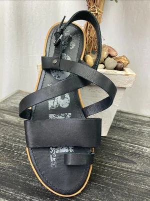 Sorel Black Strappy Sandal Shoes 8.5 thumbnail 3