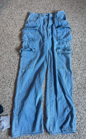 shein cargo jeans  thumbnail 1