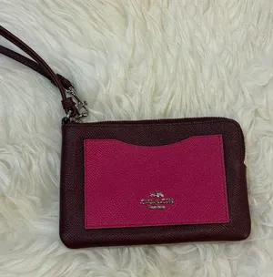 NWOT Coach Pink Colorblock Wristlet - Flawless! thumbnail 1