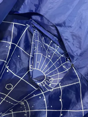 Virgin Voyages Meteor Shower Packable Rain Jacket Blue Size XL thumbnail 5