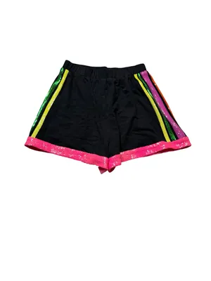 ✨ Fantastic‎ Fawn Black Sequin Trim Shorts Small NWT Festival Party Shorts ✨ thumbnail 2