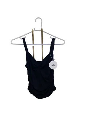 Ally Ruched Scoop Neck active wear Cami Tank Top pickle ball running sporty gym thumbnail 4