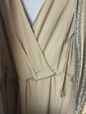 Lauren Ralph Lauren Gold Metallic Evening Gown / Arlenis metallized evening dres thumbnail 10