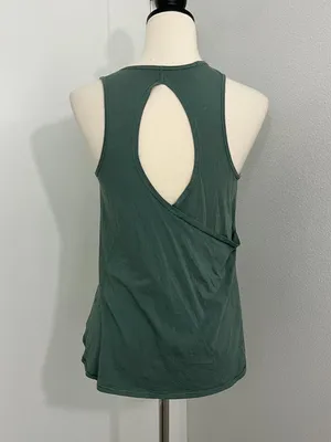Lululemon Medium Green Open-Back Activewear Tank Top thumbnail 2